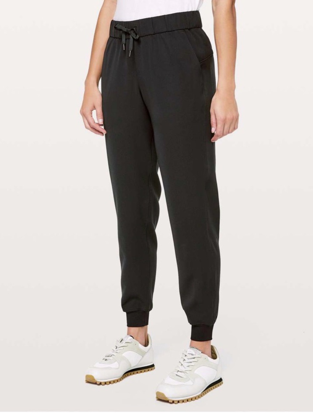 Lululemon On The Fly Black Drawstring Joggers